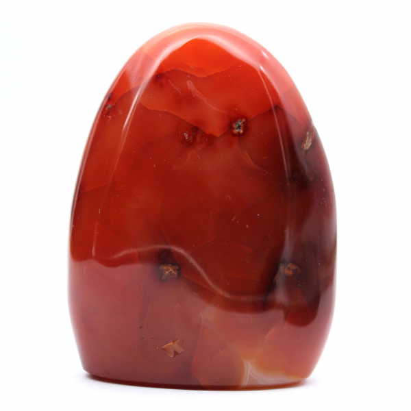 Polished Carnelian Small Specimen - Authentic Natural Stone from Madagascar (295g)