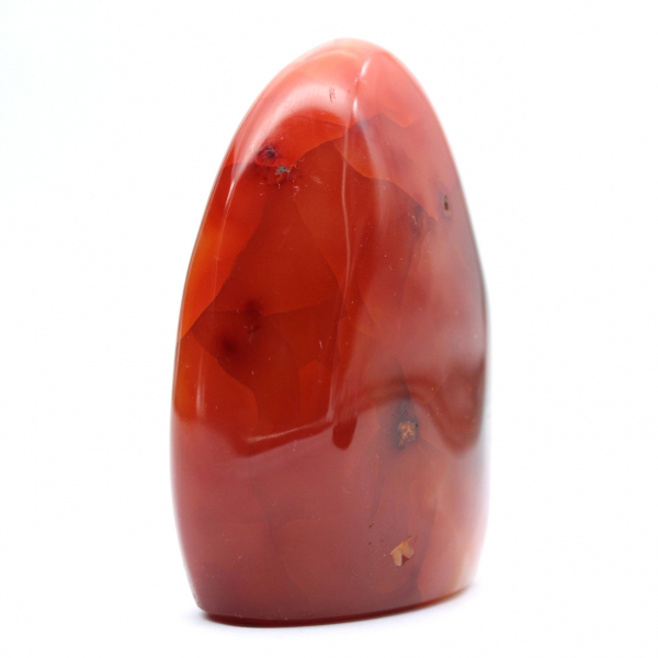 Polished Carnelian Small Specimen - Authentic Natural Stone from Madagascar (295g)