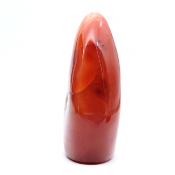 Polished Carnelian Small Specimen - Authentic Natural Stone from Madagascar (295g)