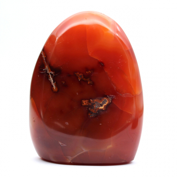 Polished Carnelian Small Specimen - Authentic Natural Stone from Madagascar (295g)