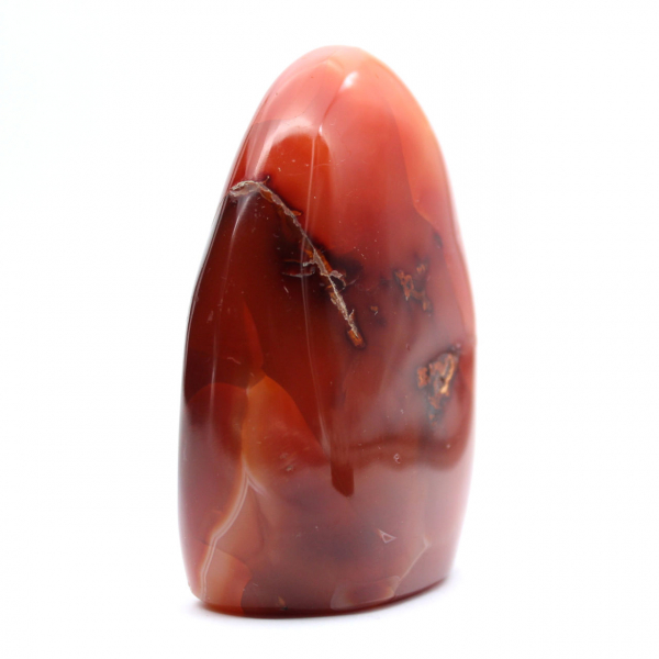 Polished Carnelian Small Specimen - Authentic Natural Stone from Madagascar (295g)