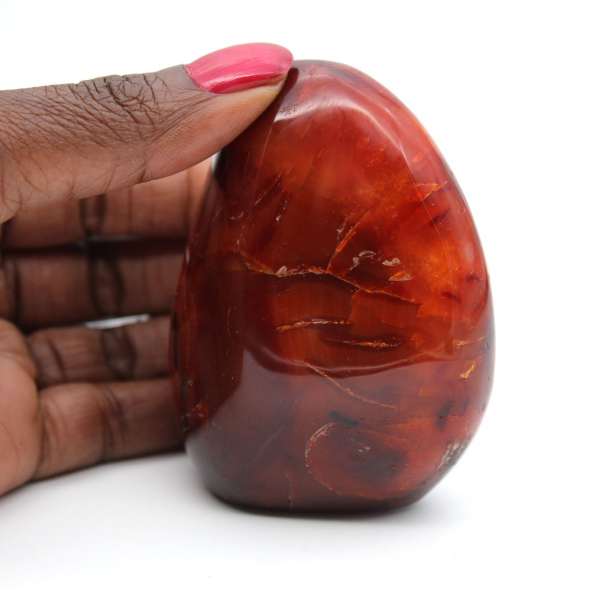 Polished Carnelian Micro Specimen - Decorative Natural Stone (Madagascar)