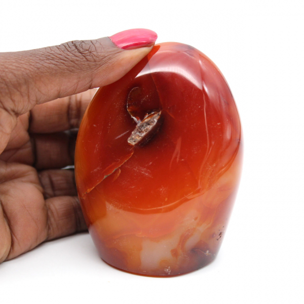 Polished Carnelian Small Ornament - Natural Collectible Stone (Madagascar)