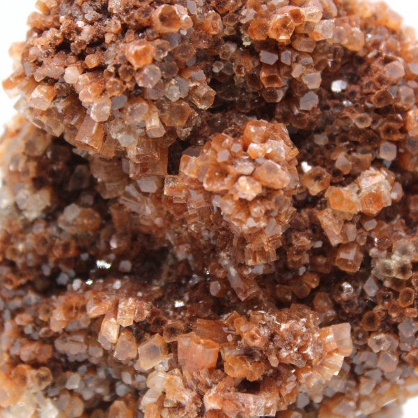 Moroccan aragonite in brown crystals