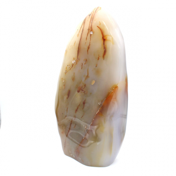 Large polished Carnelian mineral ornament, rare collector's item
