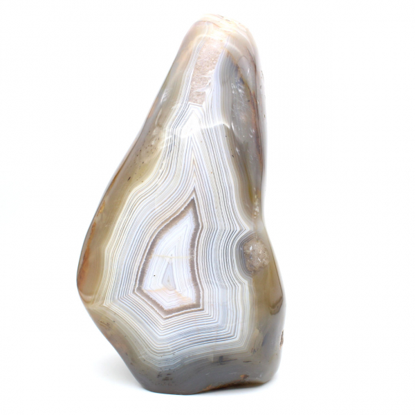 Polished natural carnelian, large mineral ornament from Madagascar