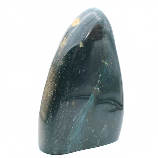 Polished green jasper, solid ornament, natural stone, Madagascar