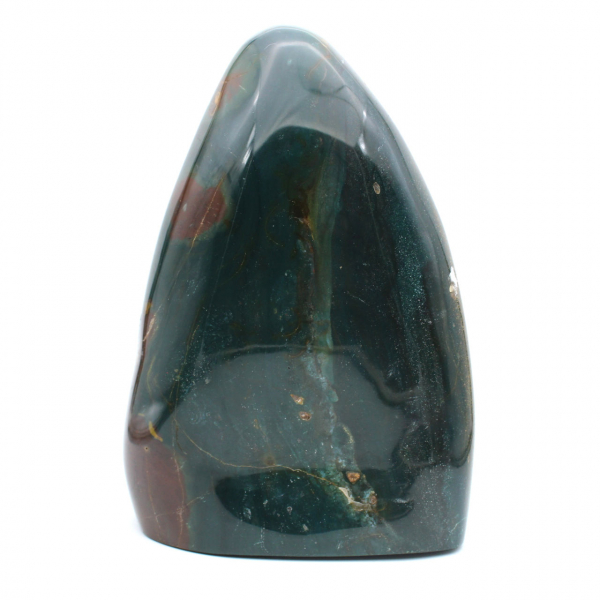 Polished green jasper, solid ornament, natural stone, Madagascar
