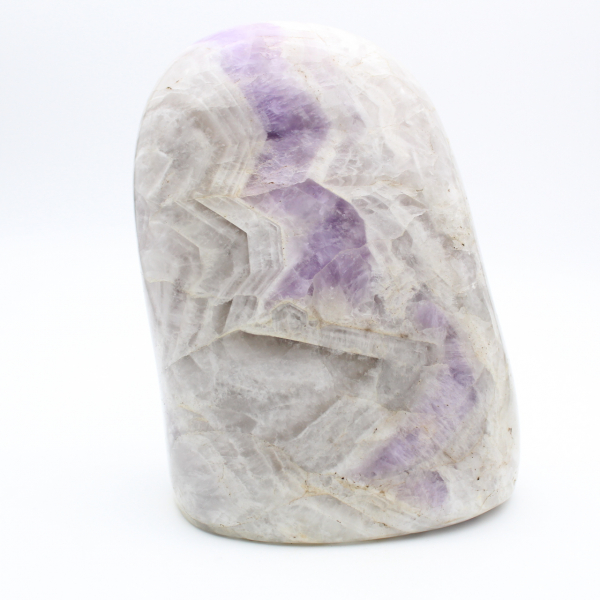 Polished amethyst, massive mineral ornament, specimen, Madagascar