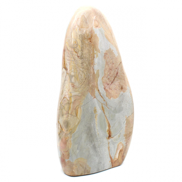 Large decorative polished Jasper stone, natural mineral, Madagascar