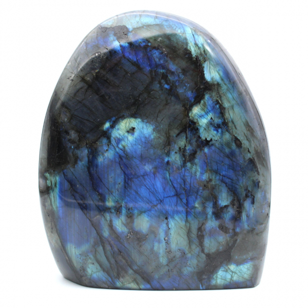 Polished Labradorite, natural collectible stone, large format, Madagascar
