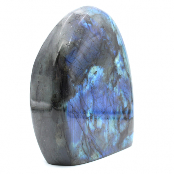 Polished Labradorite, natural collectible stone, large format, Madagascar