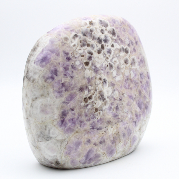 Polished amethyst, decorative natural stone, large specimen, Madagascar