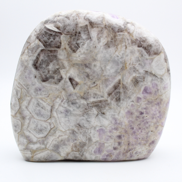 Polished amethyst, decorative natural stone, large specimen, Madagascar