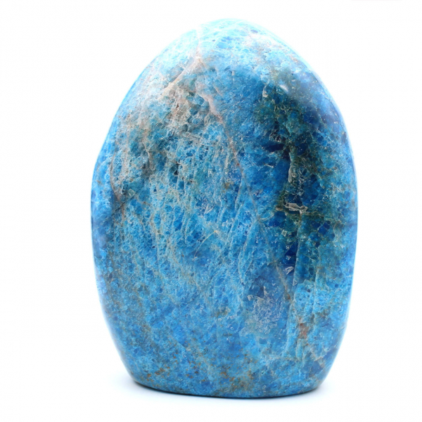 Giant polished apatite, prestigious ornamental stone, Madagascar