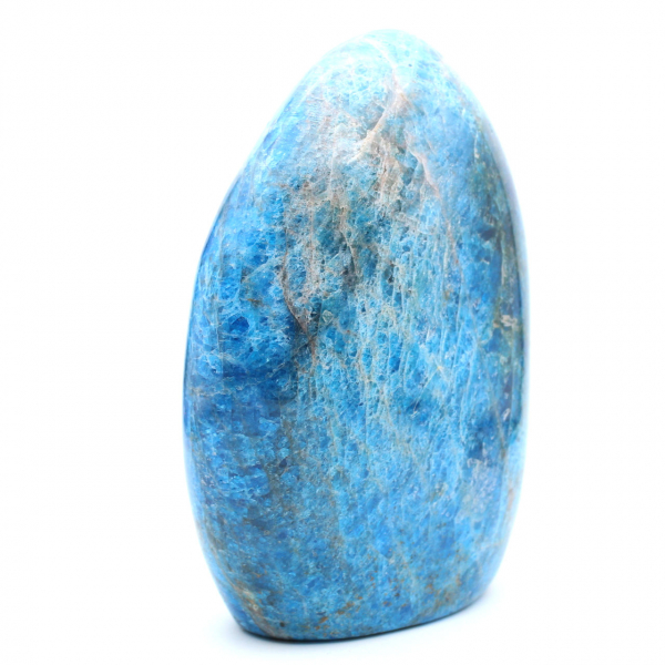 Giant polished apatite, prestigious ornamental stone, Madagascar