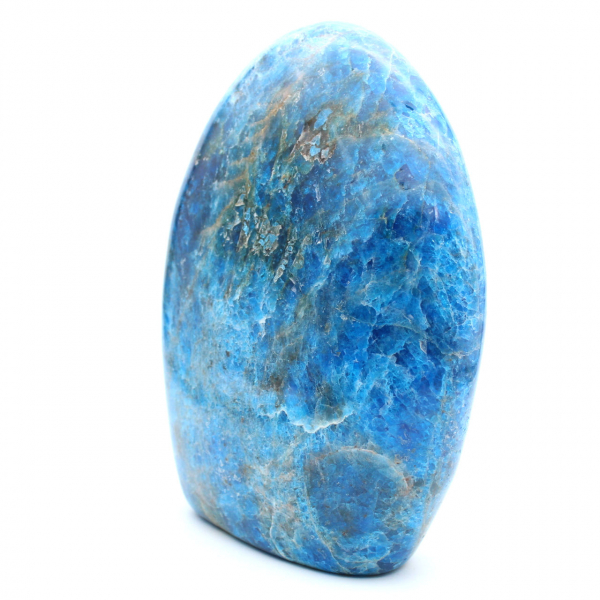 Giant polished apatite, prestigious ornamental stone, Madagascar