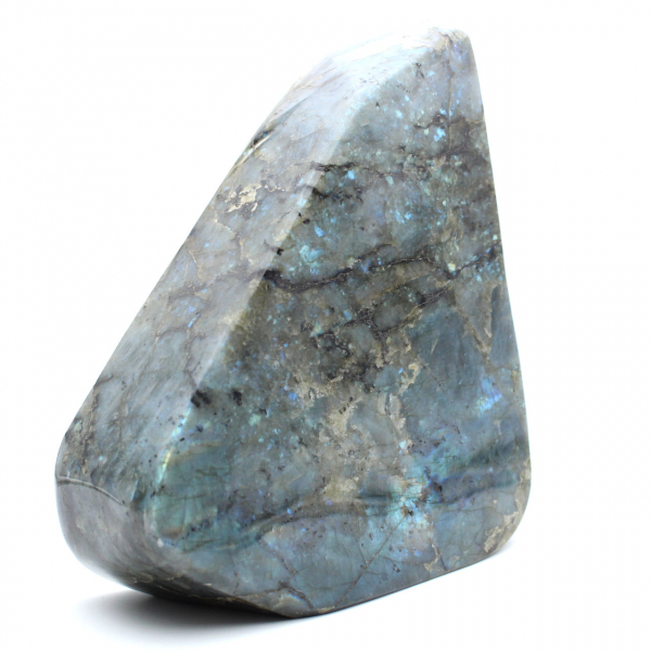 Giant polished Labradorite specimen, unique decorative stone, Madagascar