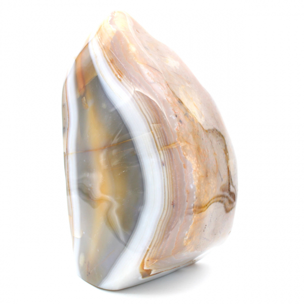 Polished Carnelian stone from Madagascar, XXL mineral decoration