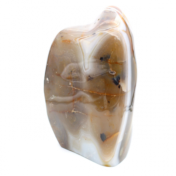 Polished Carnelian stone from Madagascar, XXL mineral decoration