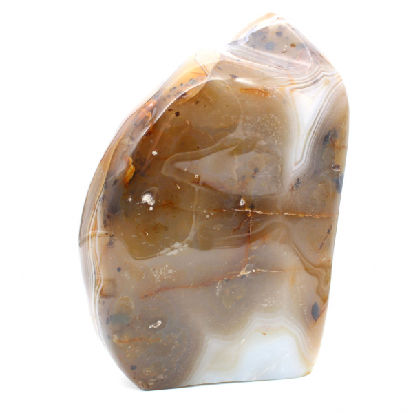 Polished Carnelian stone from Madagascar, XXL mineral decoration