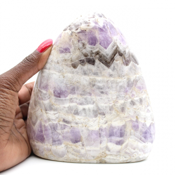 Polished amethyst, large size, Madagascar, collectible stone ornament