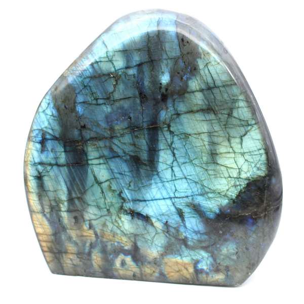 Polished Labradorite, large mineral ornament, collector's item, Madagascar