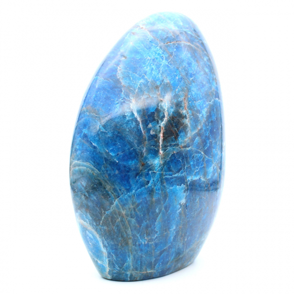Polished apatite, large natural stone for decoration, Madagascar