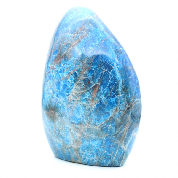Polished apatite, large natural stone for decoration, Madagascar
