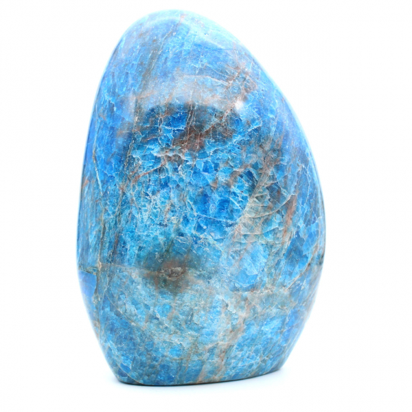 Polished apatite, large natural stone for decoration, Madagascar