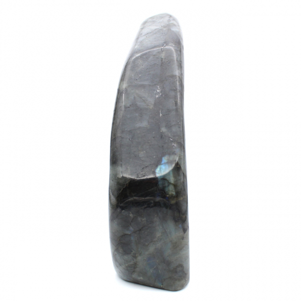 Large polished Labradorite stone, prestigious decorative specimen, Madagascar