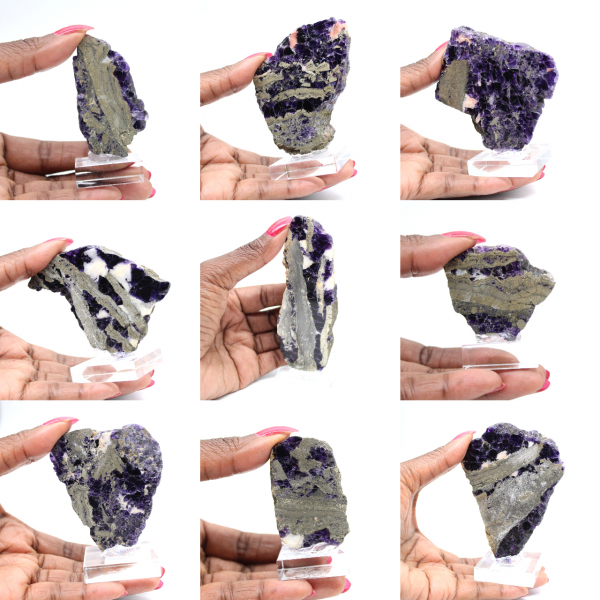 Natural Fluorite Pyrite slice ideal for collection