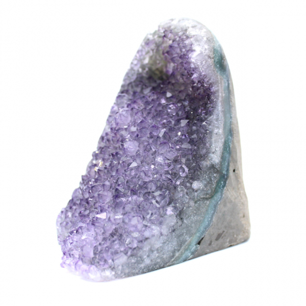 Brazilian Amethyst Geode: Deep Purple Crystals