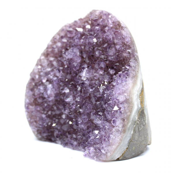 Natural Amethyst from Brazil: Elegant Small Geode