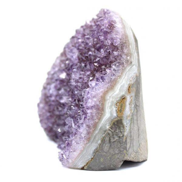 Natural Amethyst from Brazil: Elegant Small Geode