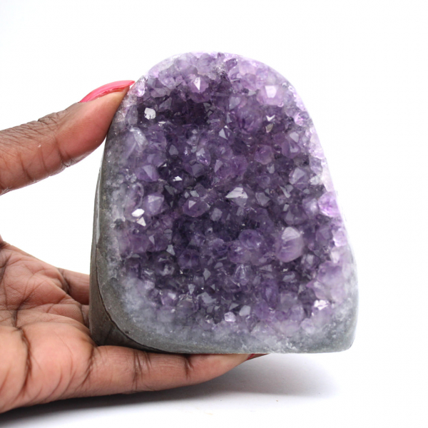 Natural Amethyst from Brazil: Crystal Druse for Decoration