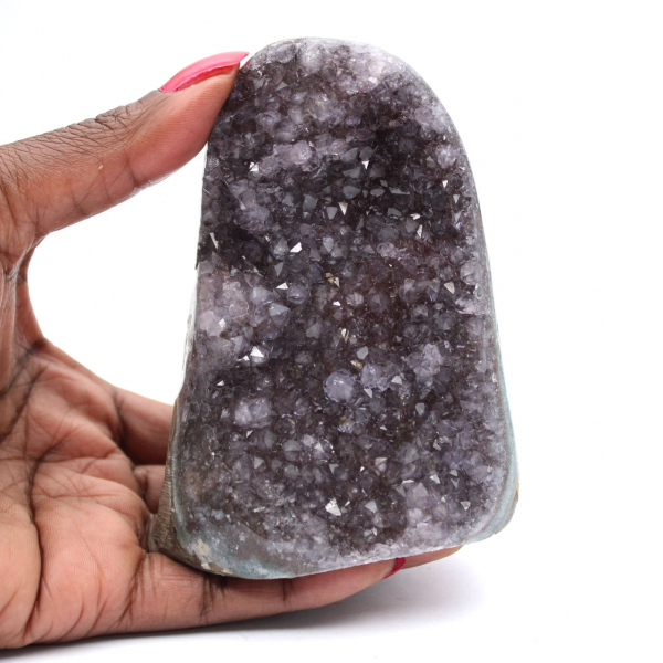 Natural Amethyst: Brazilian Geode with Intense Crystals