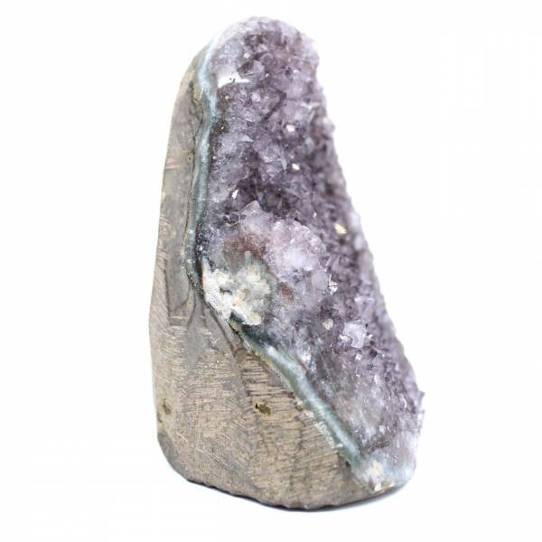 Natural Amethyst: Brazilian Geode with Intense Crystals