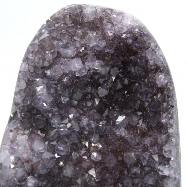 Natural Amethyst: Brazilian Geode with Intense Crystals