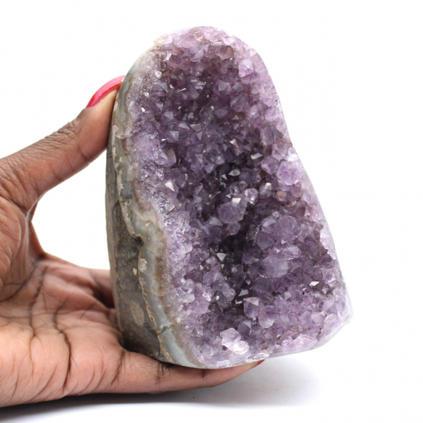 High-Quality Amethyst Druse – Brazilian Specimen for Office