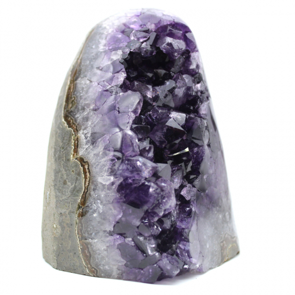 Purple amethyst geode