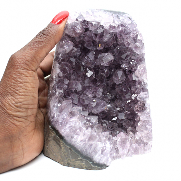 Amethyst geode Brazil, vibrant color