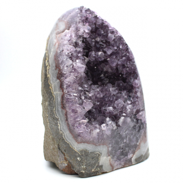 Miniature amethyst geode, desk