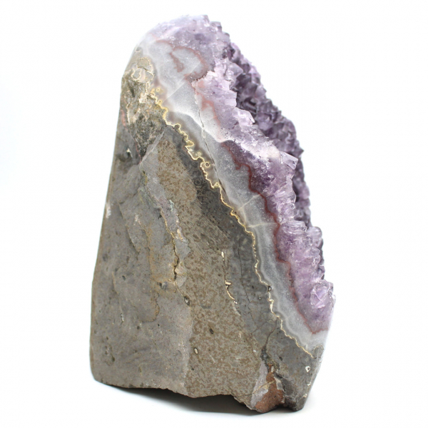 Miniature amethyst geode, desk