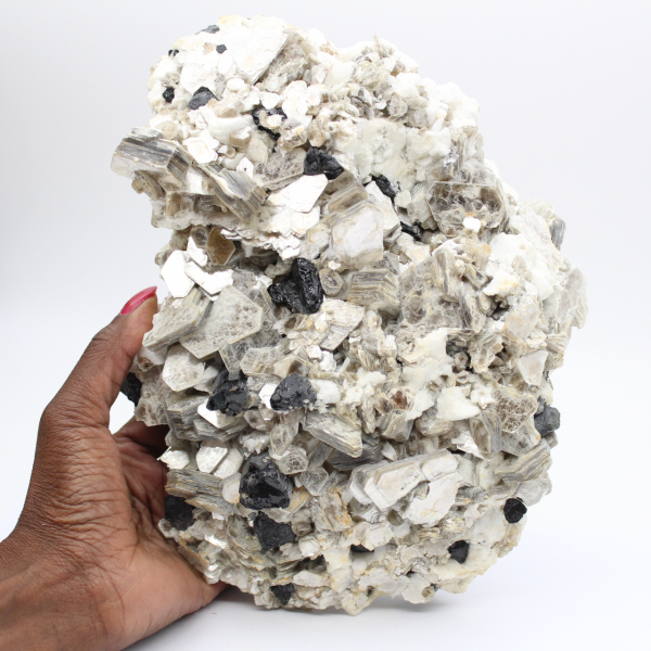 Large mica with tourmaline on Afghan quartz