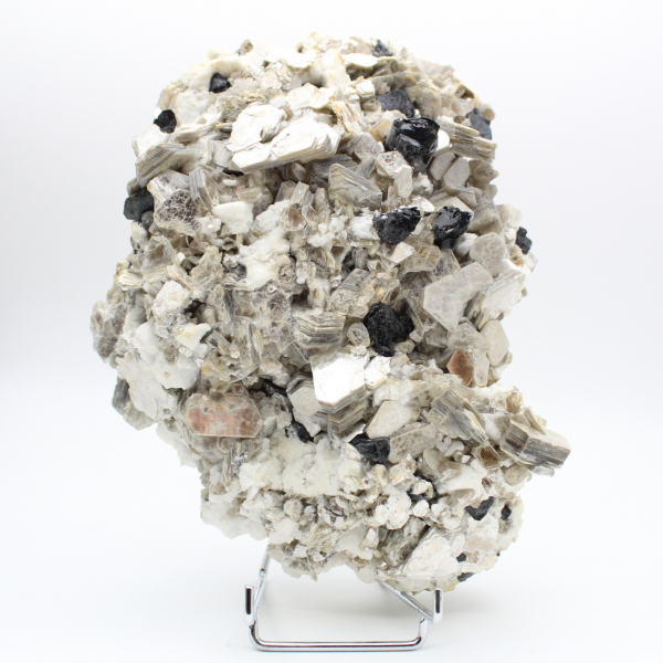 Large mica with tourmaline on Afghan quartz