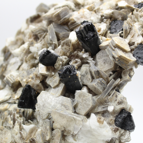 Large mica with tourmaline on Afghan quartz