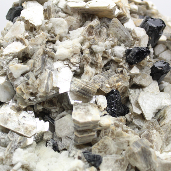 Large mica with tourmaline on Afghan quartz