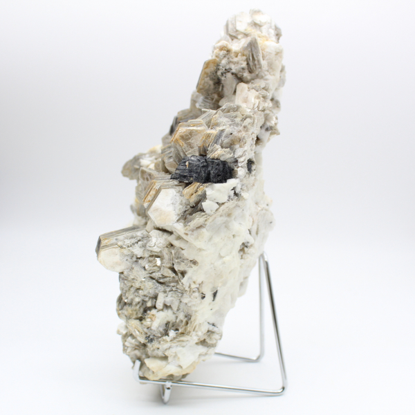 Mica and black tourmaline on Afghan quartz