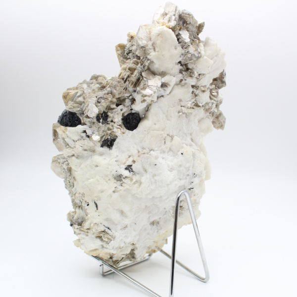 Mica and black tourmaline on Afghan quartz
